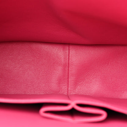 Chanel Patent Maxi Quilted Double Flap Dark Pink 5 of 11