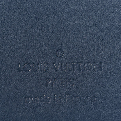 Louis Vuitton Grained Calfskin Aerogram Pocket Organizer Navy 6 of 7