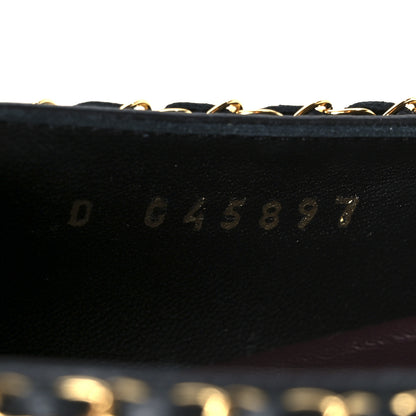 Chanel Lambskin Patent Cap Toe Chain Around Ballerina Flats 39.5 Black 9 of 10