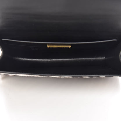 Miu Miu Cavallino Pony Hair Crystal Embellished Shoulder Bag White Black 5 of 12