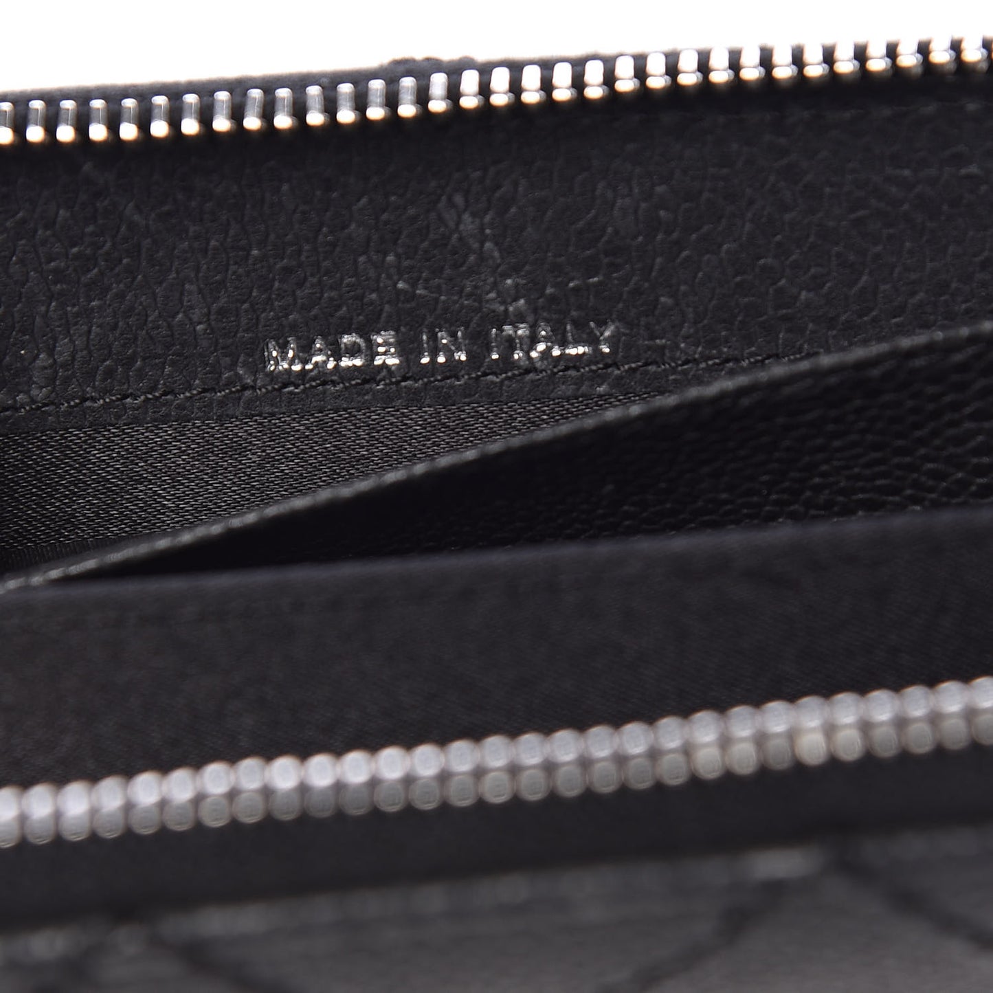 Caviar Outdoor Ligne Zip Coin Purse Wallet Black