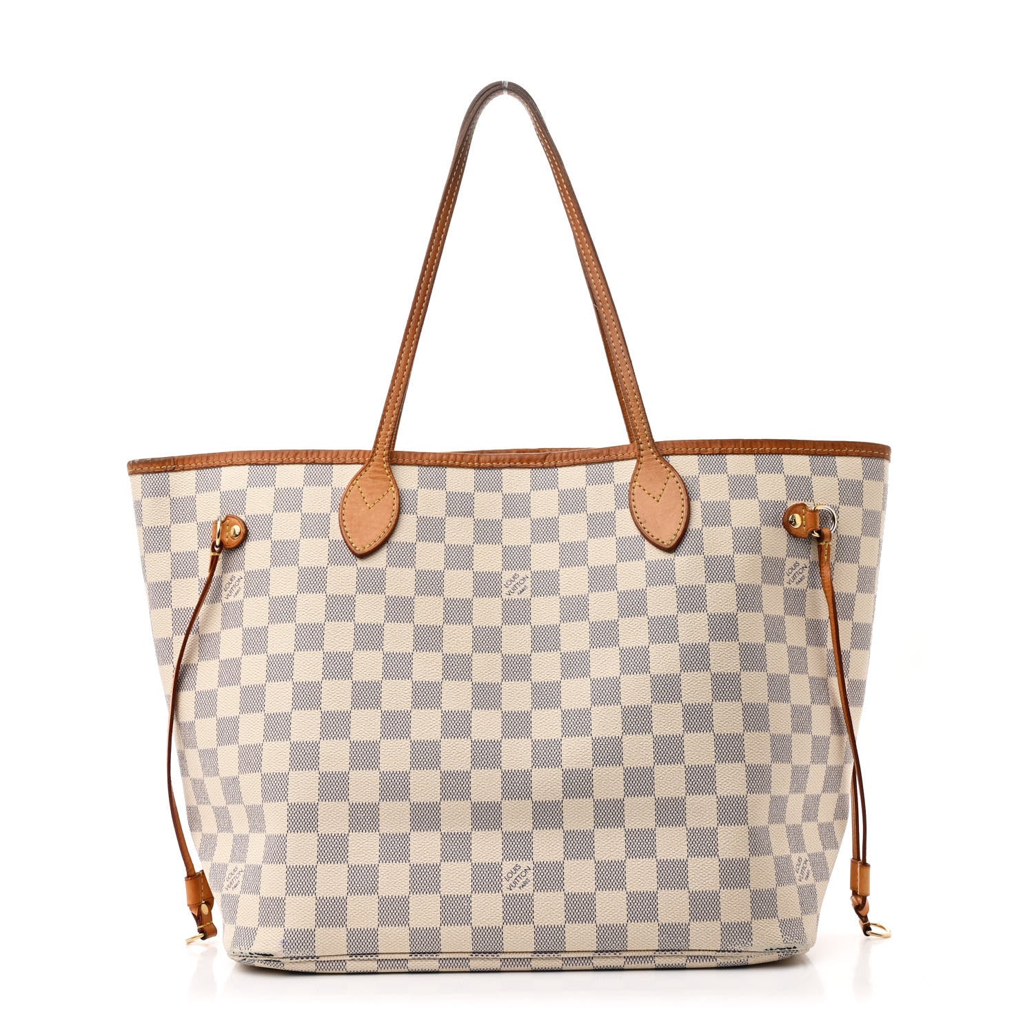 Louis Vuitton Damier Azur Neo Neverfull MM Rose Ballerine 1 of 12