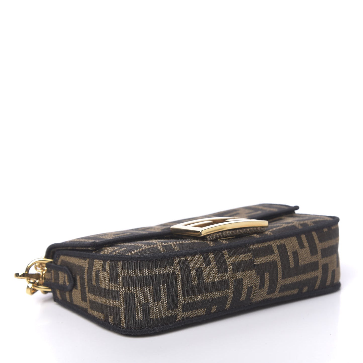 Fabric Jacquard FF 1974 Mini Baguette Tobacco Moro Black