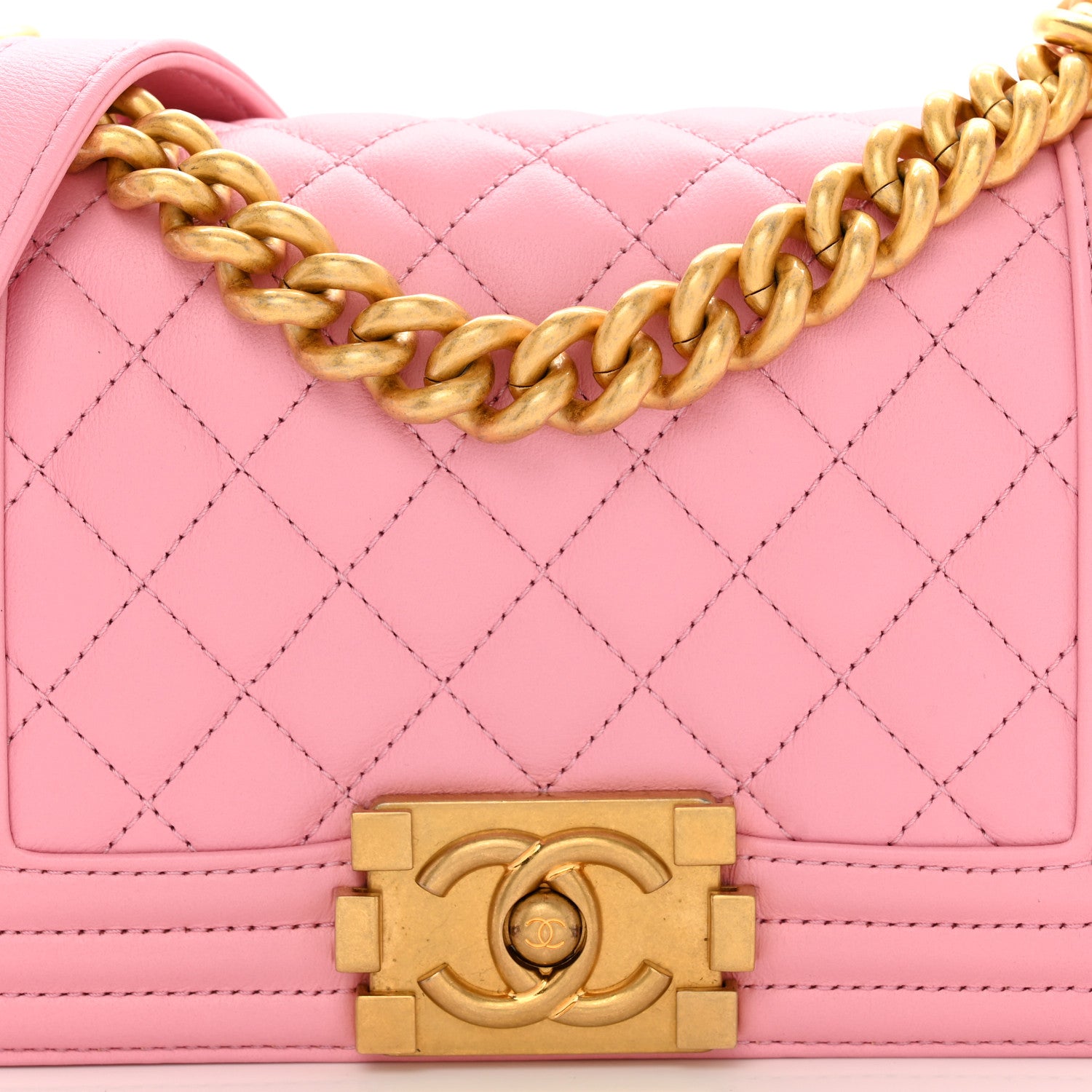 Chanel Calfskin Quilted Small Boy Flap Light Pink 5 of 10