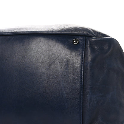 Chanel Lambskin Quilted Soft Squares Origami Accordion Flap Navy 10 of 10