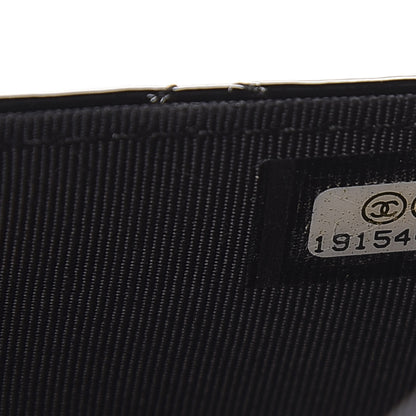 Chanel Patent Quilted Wallet On Chain WOC Black 8 of 11