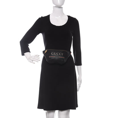 Gucci Grained Calfskin Small Logo Belt Bag Black 2 of 10