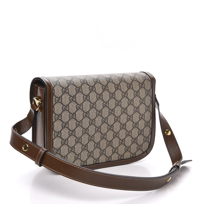 Gucci GG Supreme Monogram Horsebit 1955 Shoulder Bag Beige Brown Sugar 3 of 10
