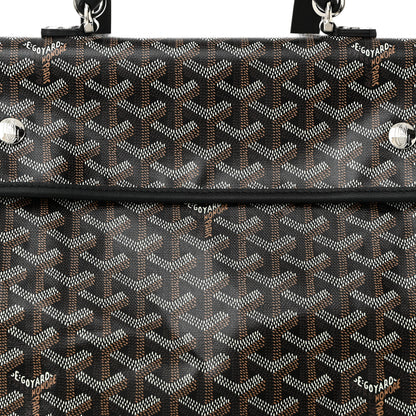 Goyard Goyardine Saint Leger Soft Briefcase Backpack Black 7 of 9