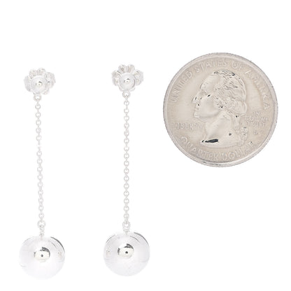 Tiffany Sterling Silver 10mm HardWear Ball Drop Earrings 2 of 4
