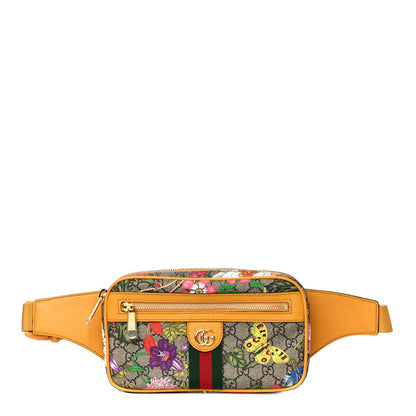 Gucci GG Supreme Monogram Flora Medium Ophidia Belt Bag Beige Multicolor Crop 1 of 11