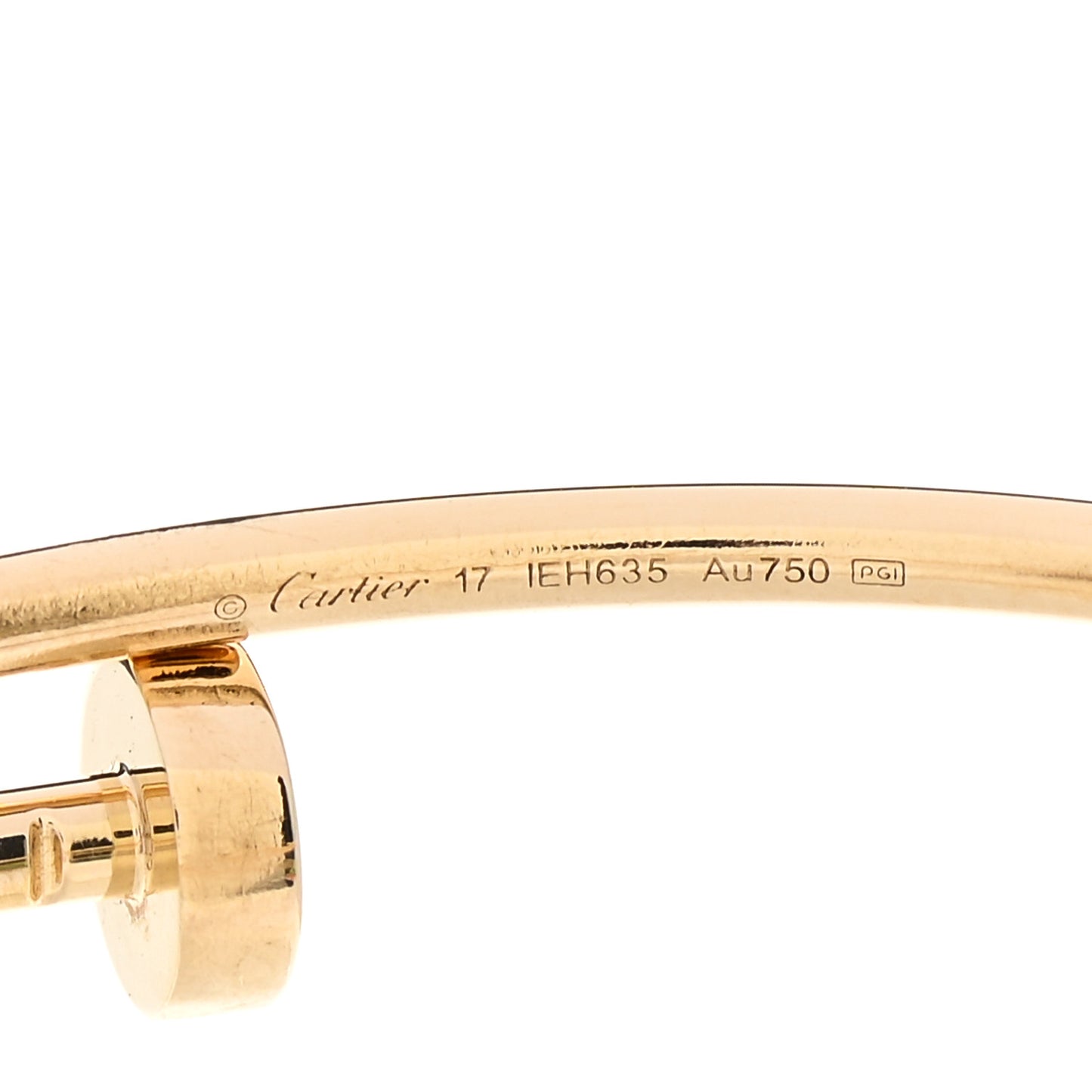18K Yellow Gold Small Juste Un Clou Bracelet 17