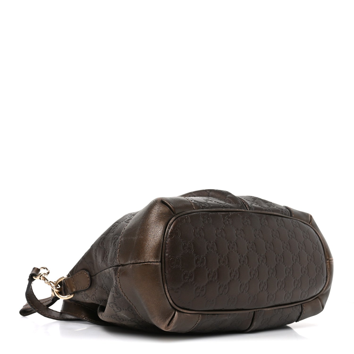 Gucci Metallic Soft Guccissima Medium Sukey Top Handle Bag Bronze 4 of 11