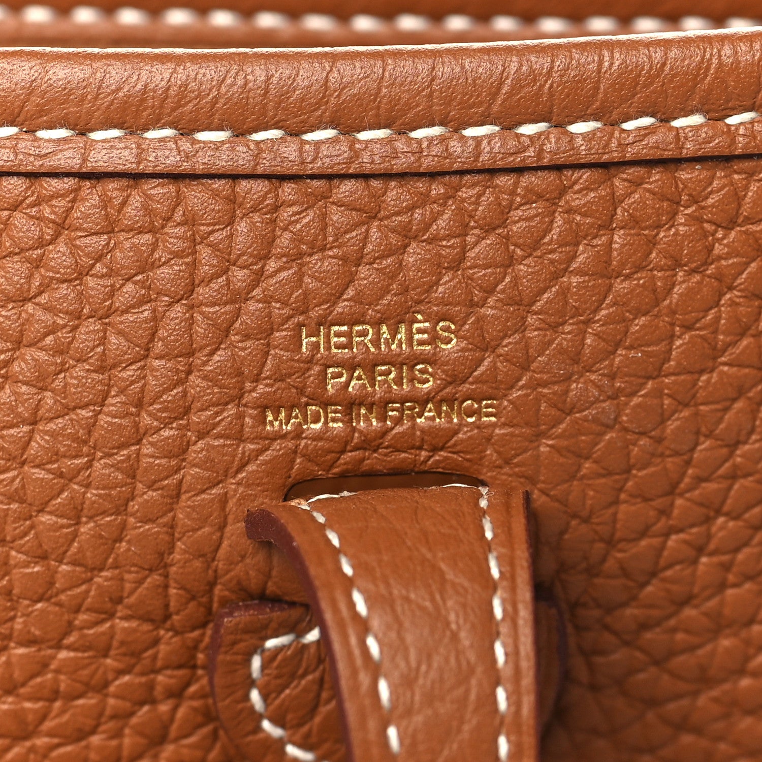Hermes Taurillon Clemence Evelyne TPM Gold 6 of 10