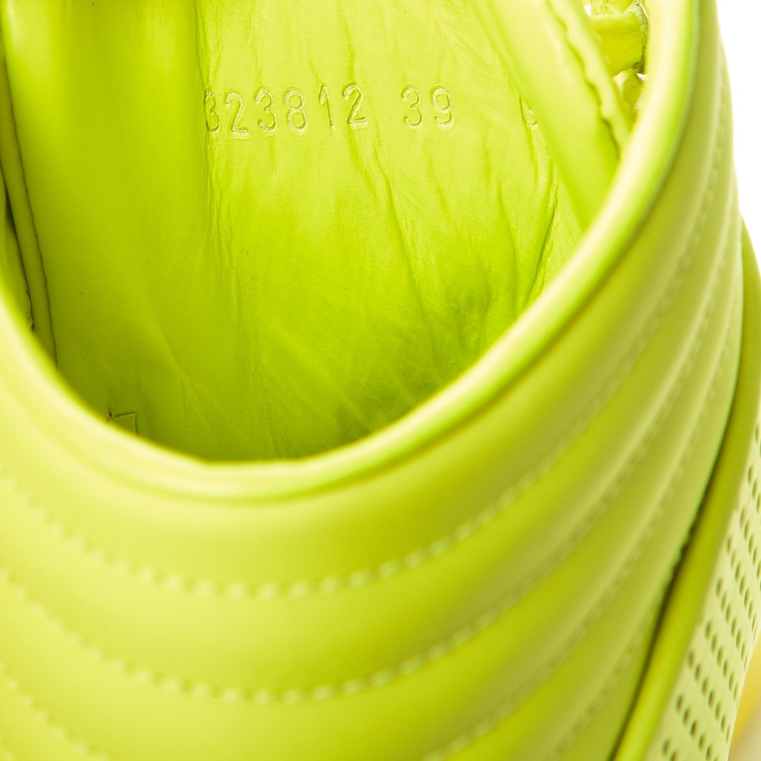 Gucci Calfskin Coda High Top Sneakers 39 Giallo Fluo 7 of 10