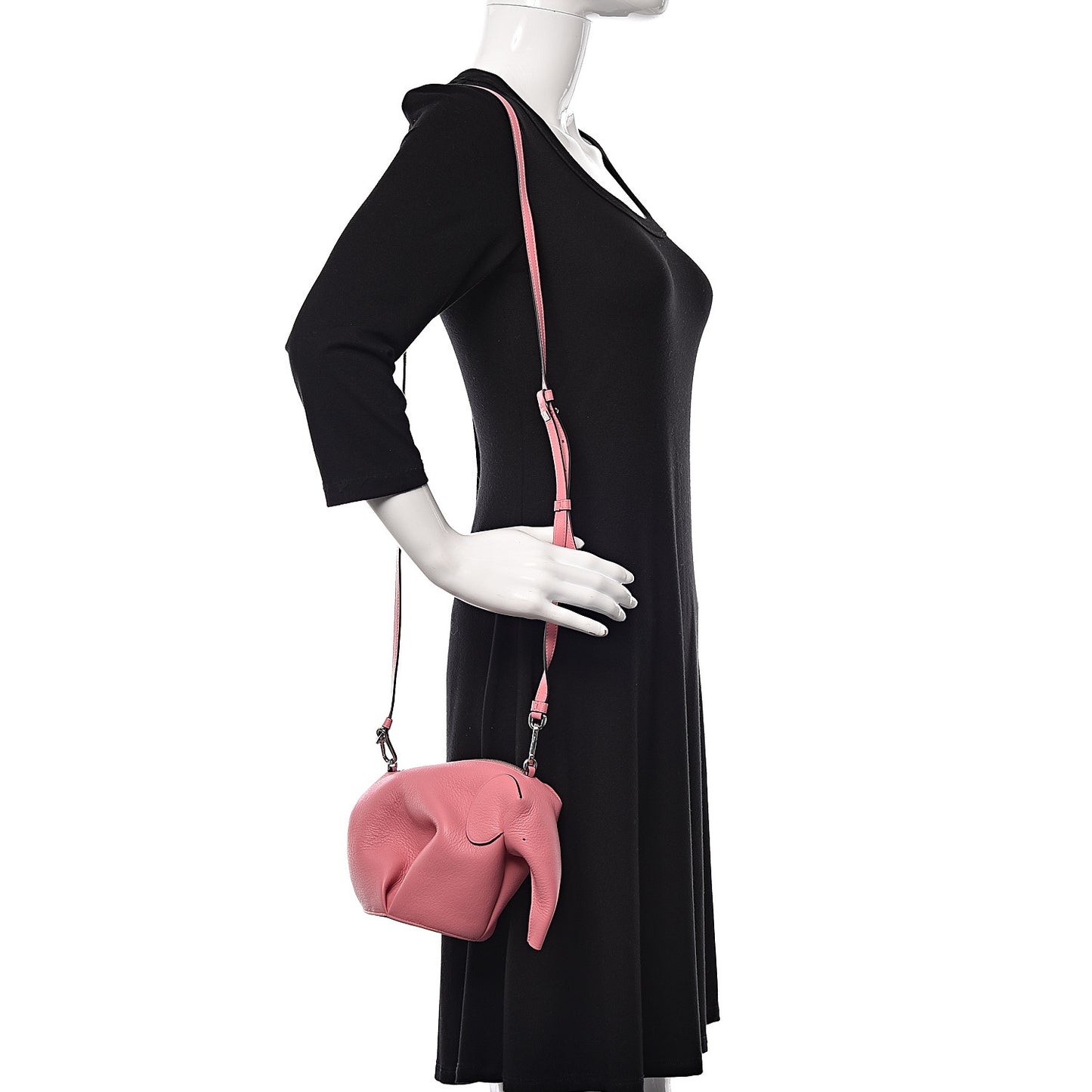 Calfskin Mini Elephant Crossbody Bag Candy