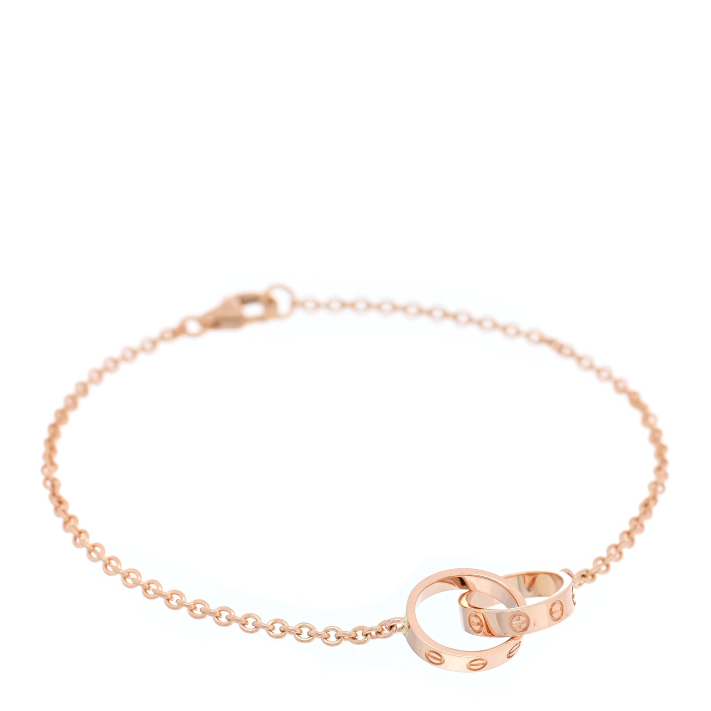 18K Pink Gold Interlocking LOVE Bracelet