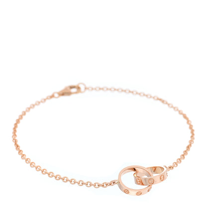 Cartier 18K Pink Gold Interlocking LOVE Bracelet 1 of 3