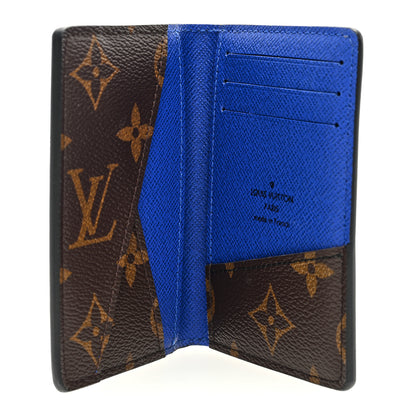 Louis Vuitton Monogram Macassar Pocket Organizer NM Blue 5 of 7