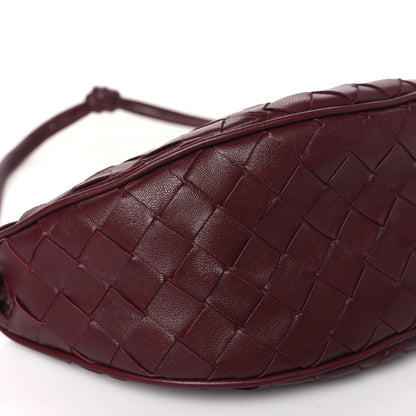 Bottega Veneta Nappa Intrecciato Half Moon Pouch On Strap Barolo 8 of 9