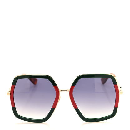 Gucci Square Frame Web GG0106S Sunglasses Tortoise 2 of 7