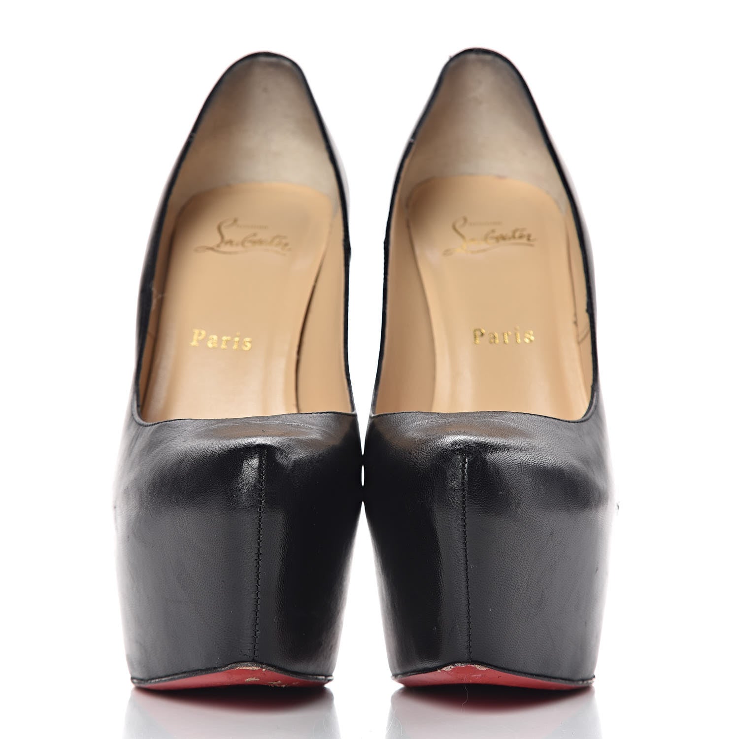 Christian Louboutin Kid Daffodile 160 Pumps 38 Black 3 of 19