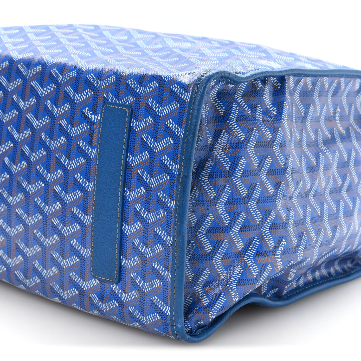 Goyard Goyardine Saint Leger Soft Briefcase Backpack Sky Blue 10 of 12