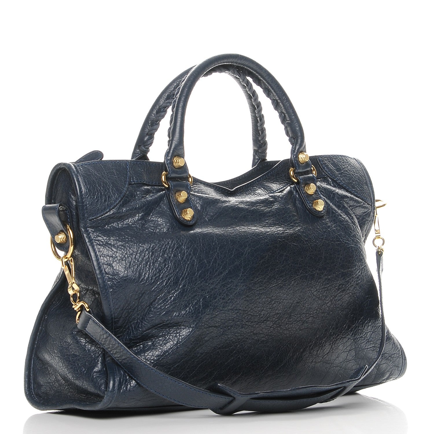 Balenciaga Agneau Giant 12 Gold Hardware City Bleu Obscur 4 of 8