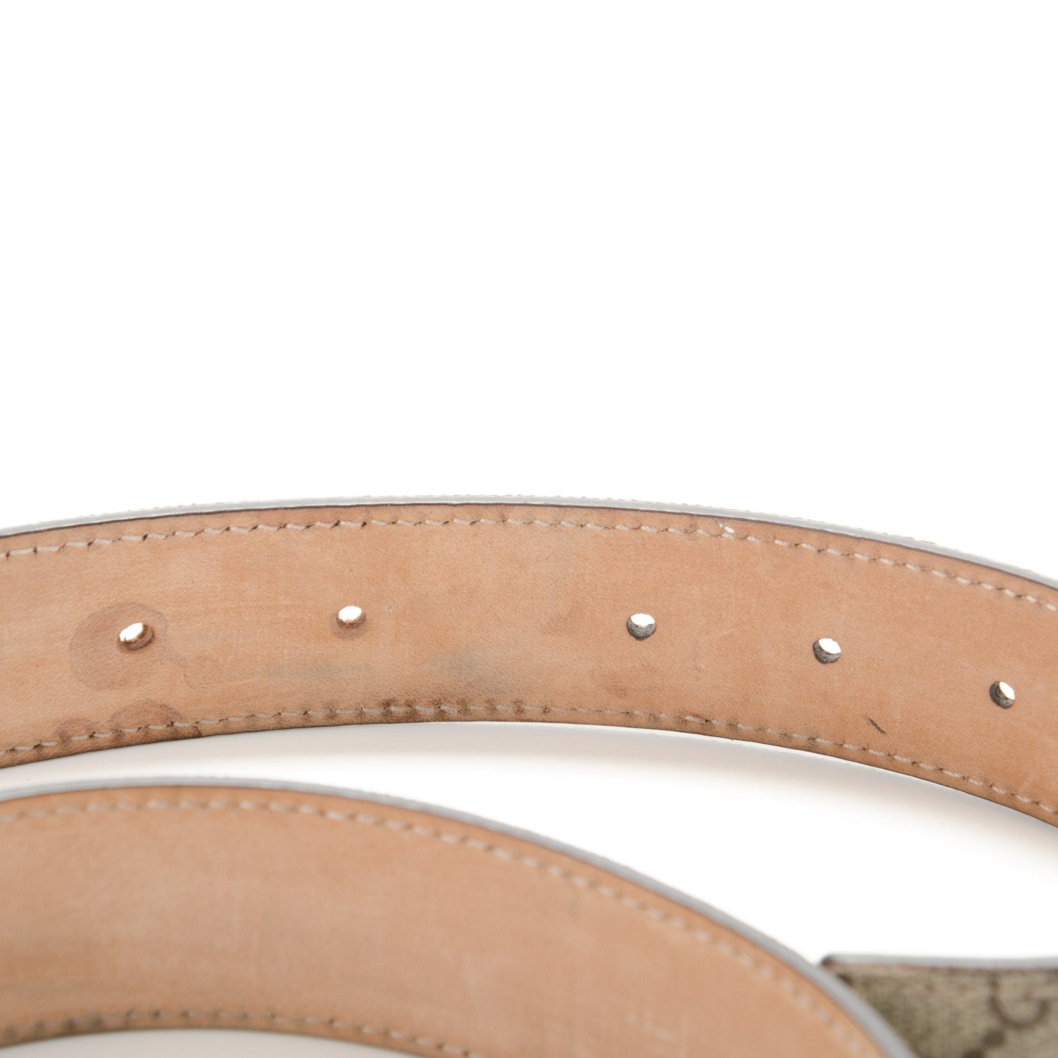 Gucci GG Plus Monogram Script Belt 95 38 Dark Brown 5 of 6