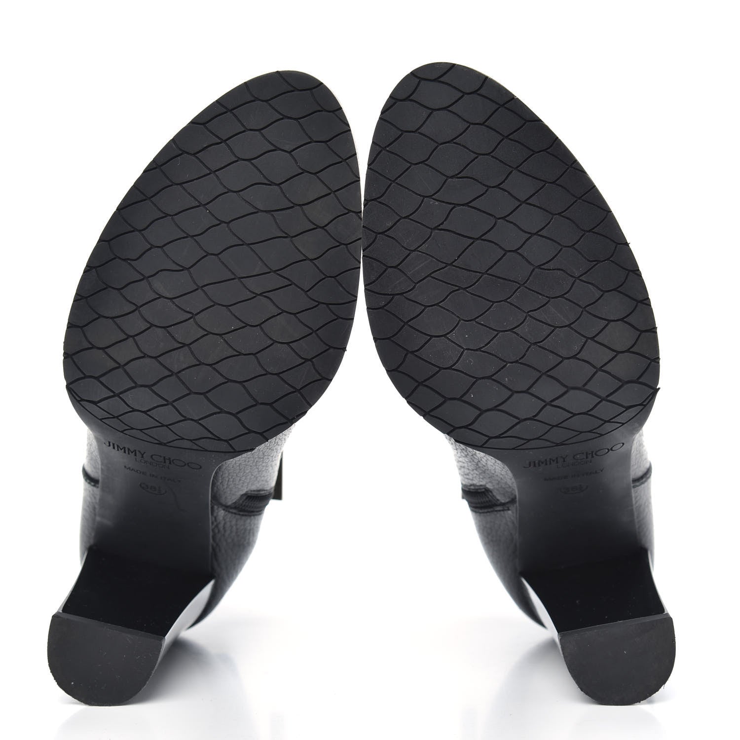 Jimmy Choo Grainy Calfskin Ankle Boots 38.5 Black 5 of 8