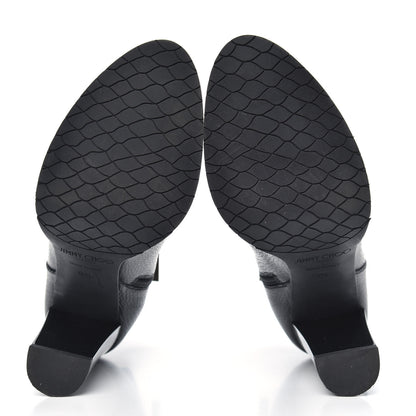 Jimmy Choo Grainy Calfskin Ankle Boots 38.5 Black 5 of 8