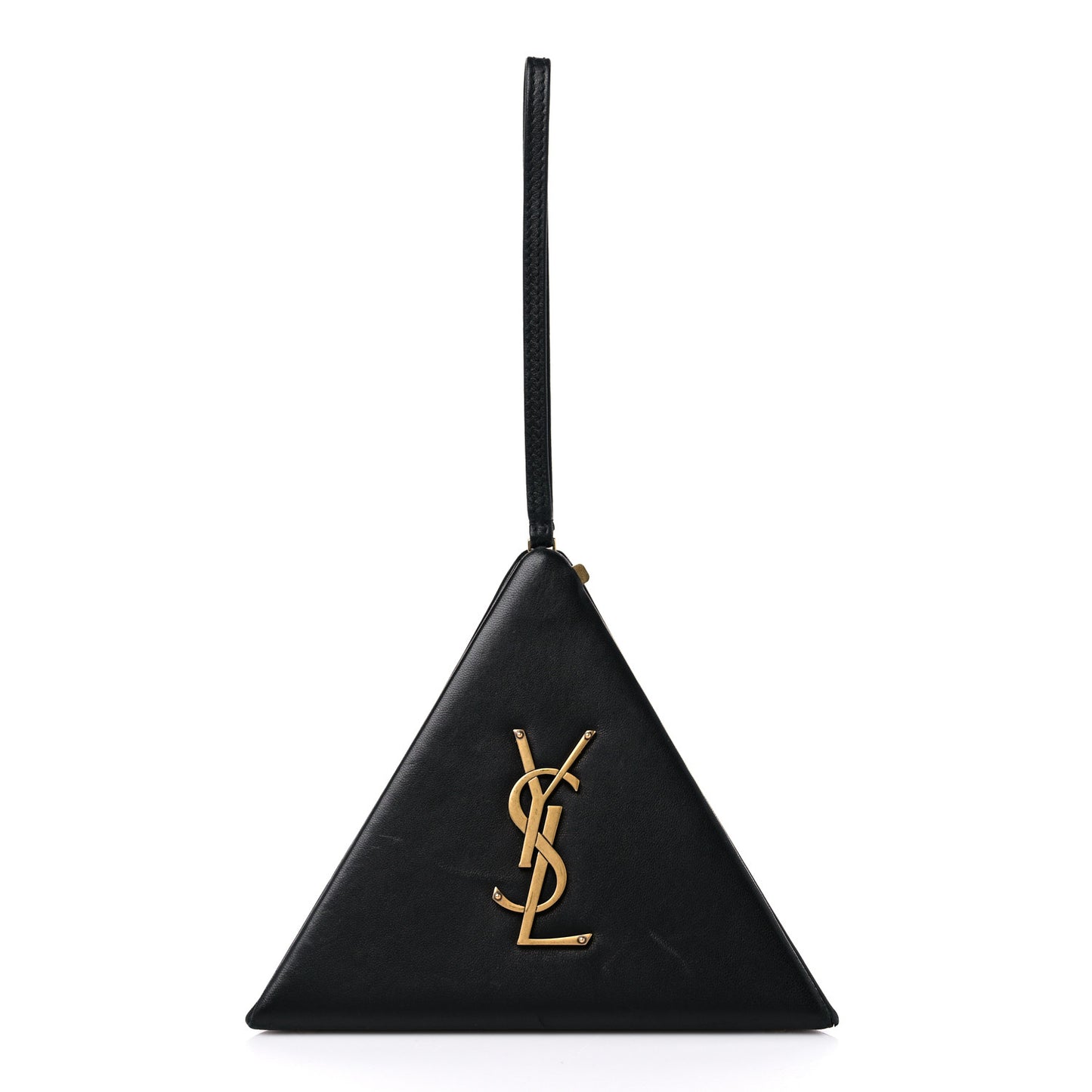 Lambskin Pyramid Clutch Black