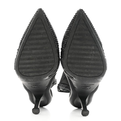 Louis Vuitton Satin Embellished Archlight Slingback Pumps 38 Black 6 of 14