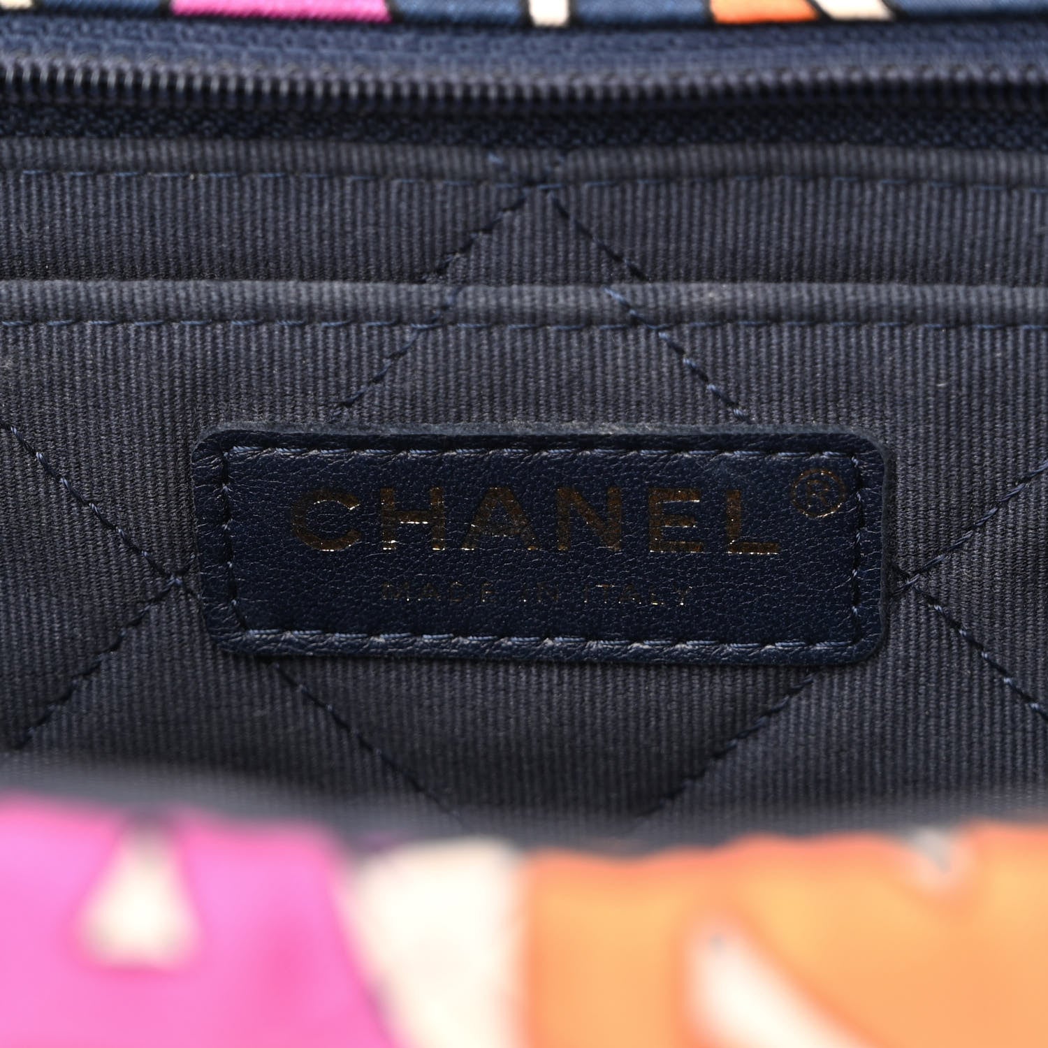 Chanel Printed Silk CC Small Single Flap Multicolor 6 of 11