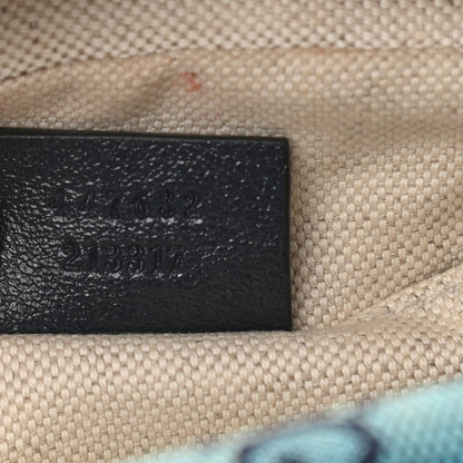 Gucci Monogram Multicolor Matelasse Diagonal Small GG Marmont Chain Shoulder Bag Pink Blue Green Red Light Blue 7 of 11