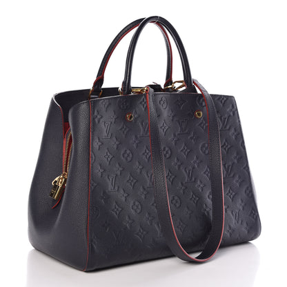 Louis Vuitton Empreinte Montaigne GM Marine Rouge 3 of 13