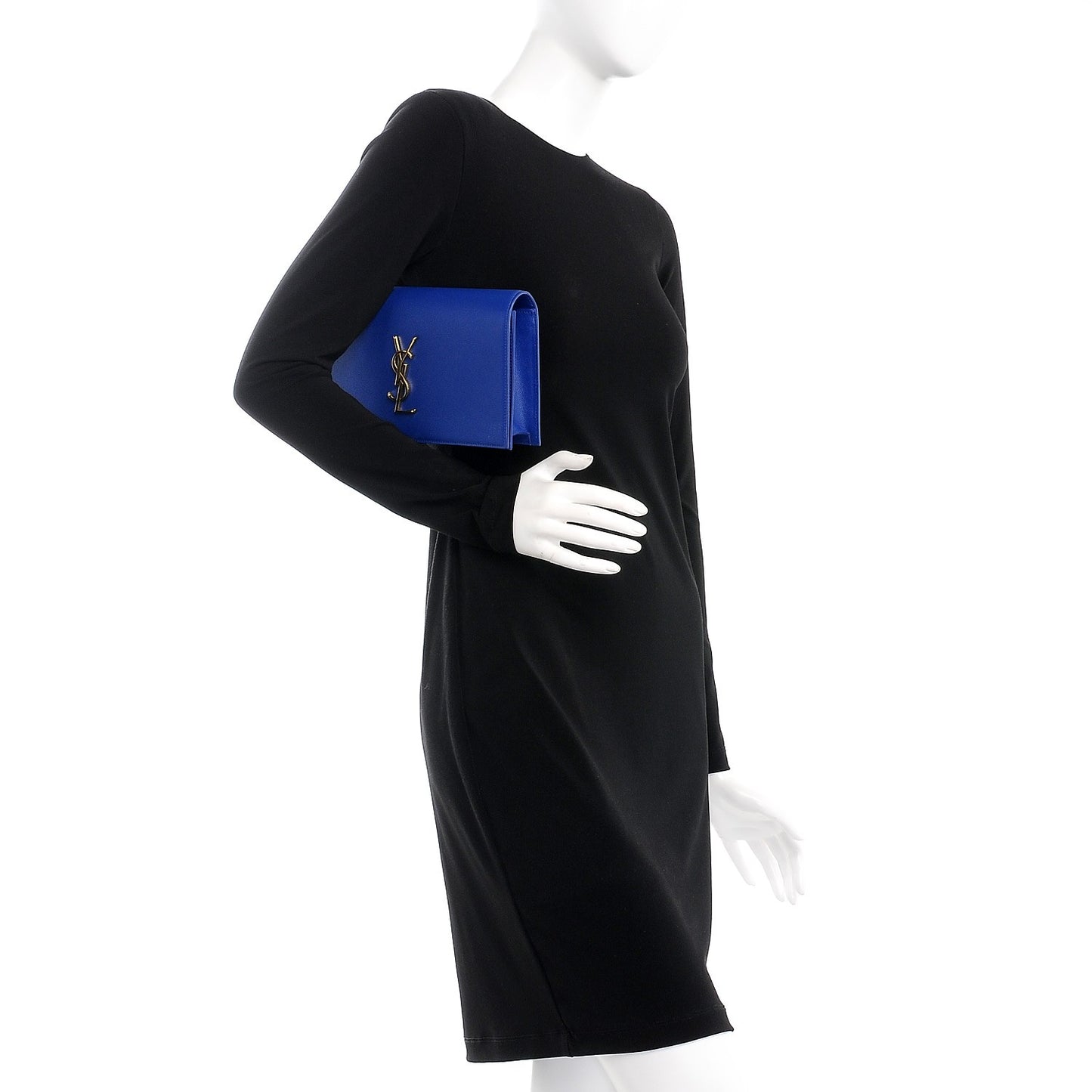 Grain De Poudre Classic Monogram Kate Clutch Outremer