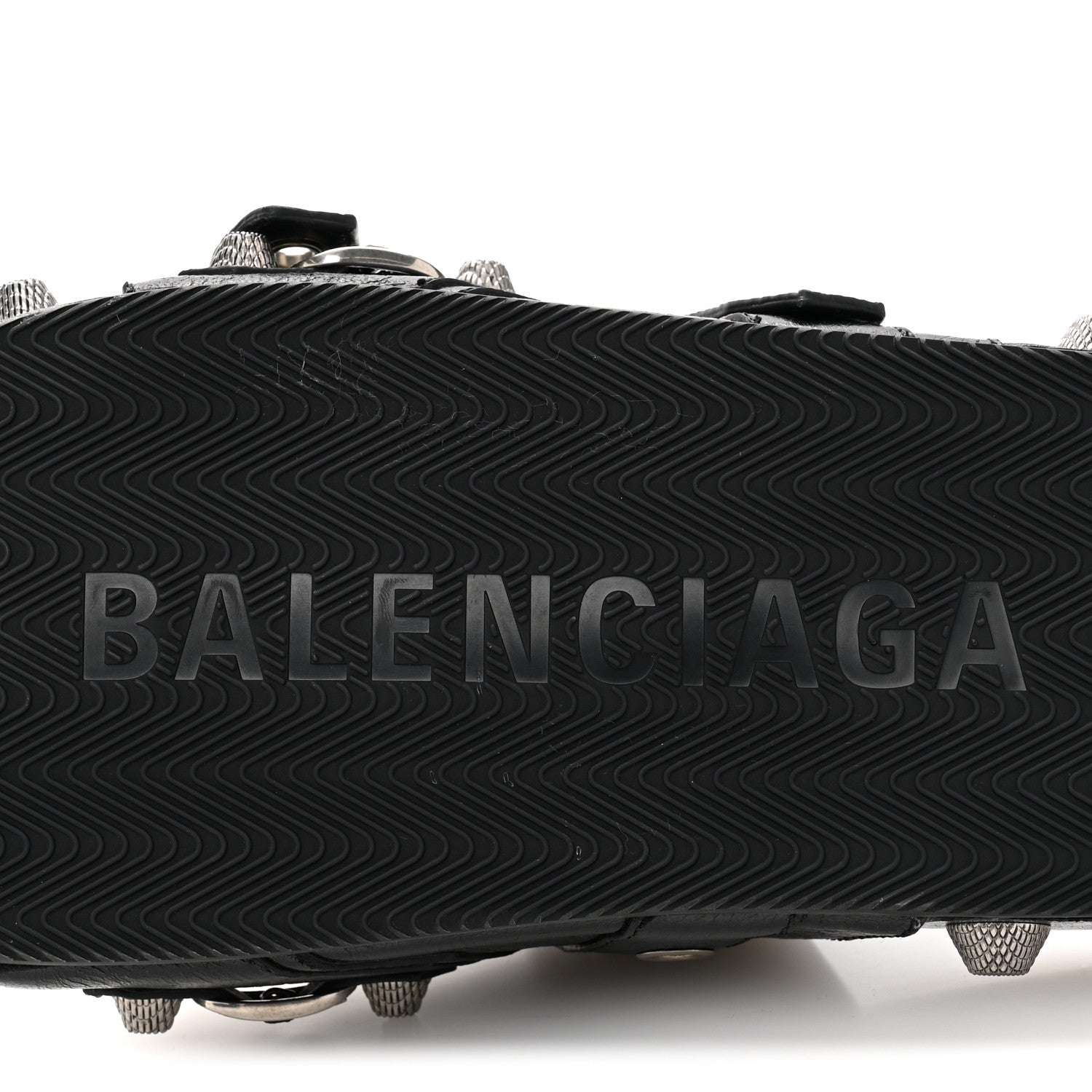 Balenciaga Agneau Arena Cagole Mens Slide Sandals 43 Black 8 of 9