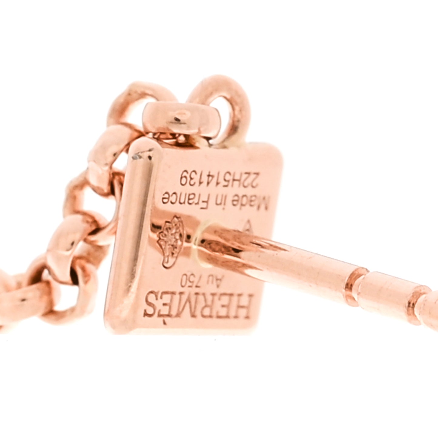 18K Rose Gold Clou d'H Dangle Earrings