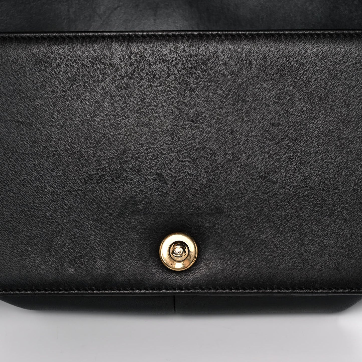 Lambskin Quilted Medium Boy Flap Black