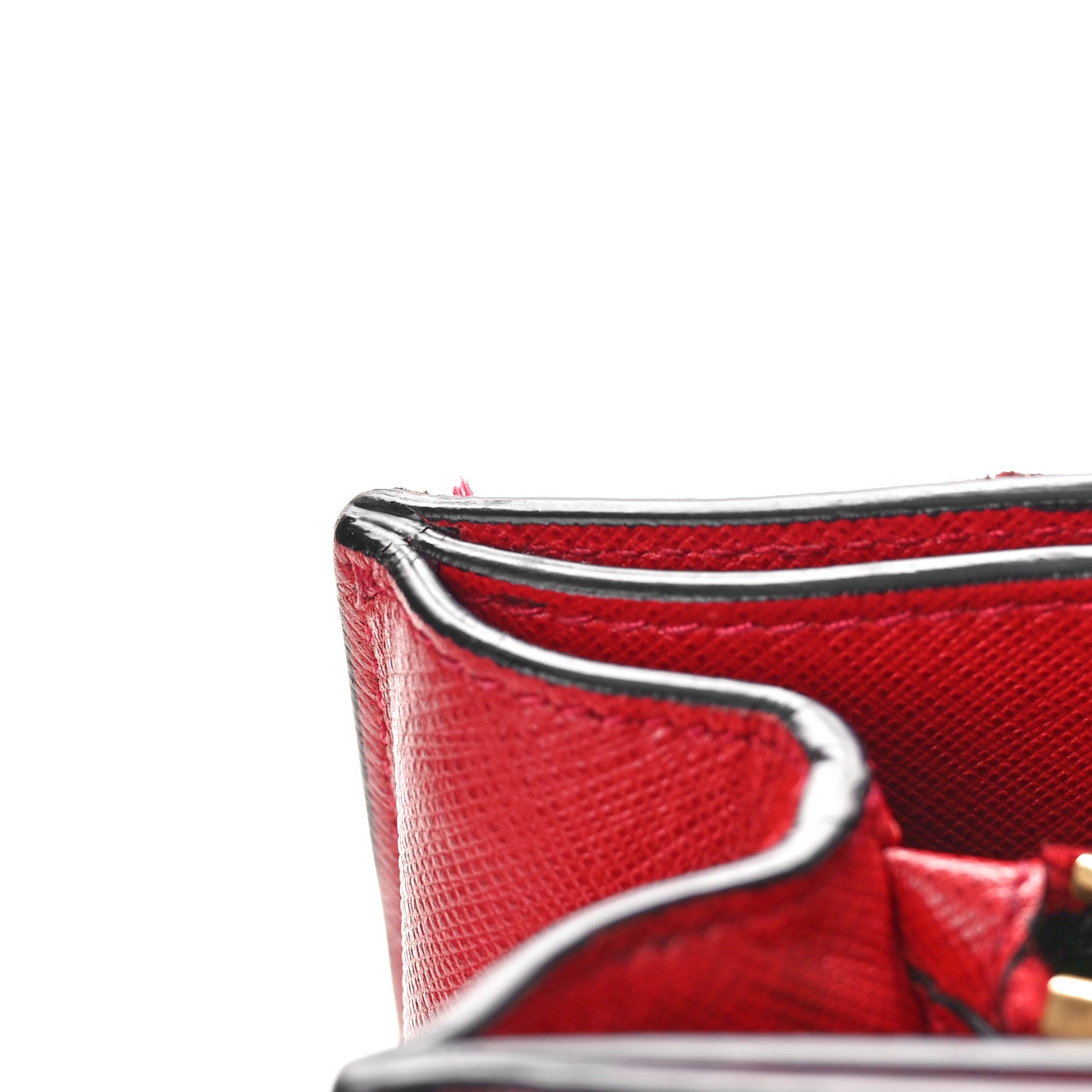 Prada Saffiano Soft Triple Pocket Tote Rosso 11 of 17