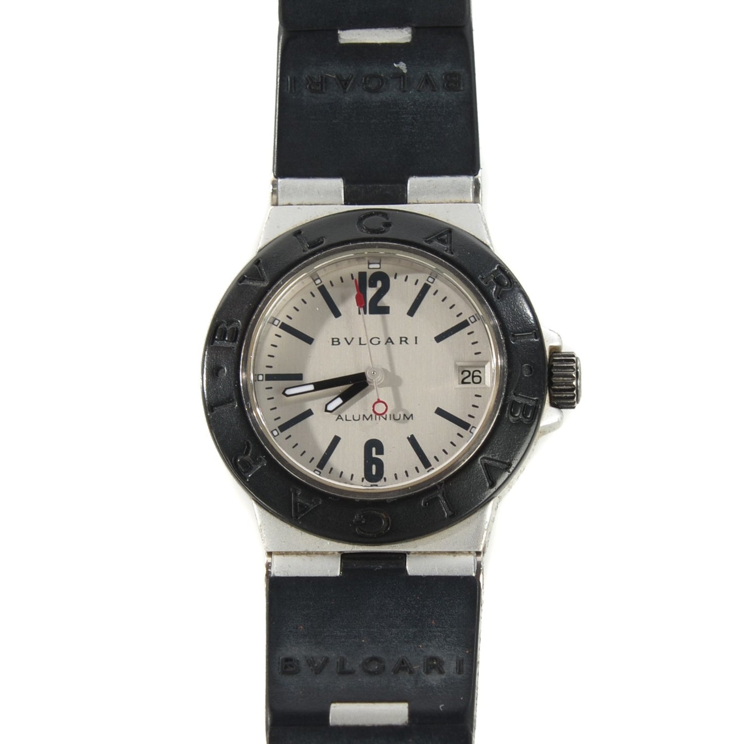 Aluminum Rubber 32mm Diagono Quartz Watch