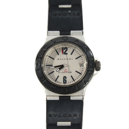Bulgari Aluminum Rubber 32mm Diagono Quartz Watch 1 of 6