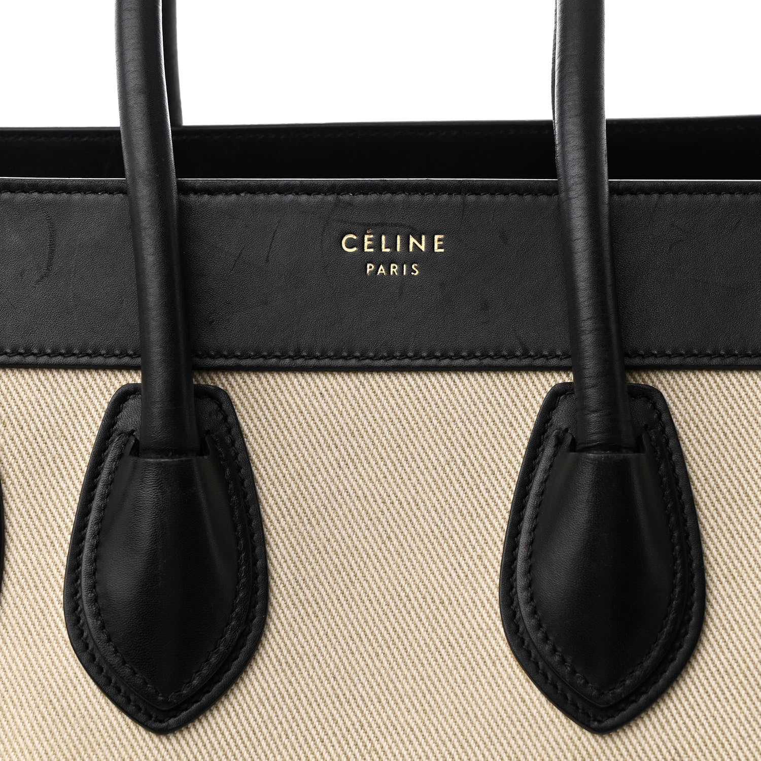Celine Canvas Smooth Calfskin Micro Tri-Color Luggage Carmin 8 of 13