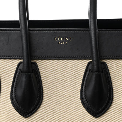 Celine Canvas Smooth Calfskin Micro Tri-Color Luggage Carmin 8 of 13