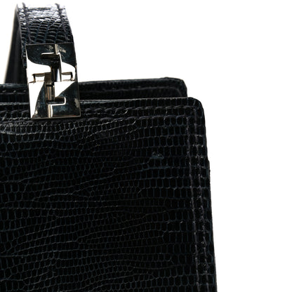 Fendi Lizard Satchel Black 12 of 13