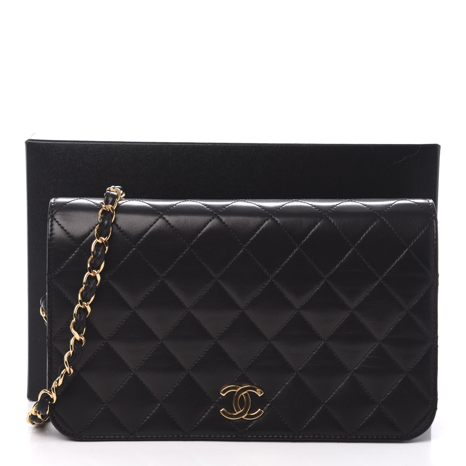 Chanel Lambskin Quilted Small Single Flap Black 11 of 11