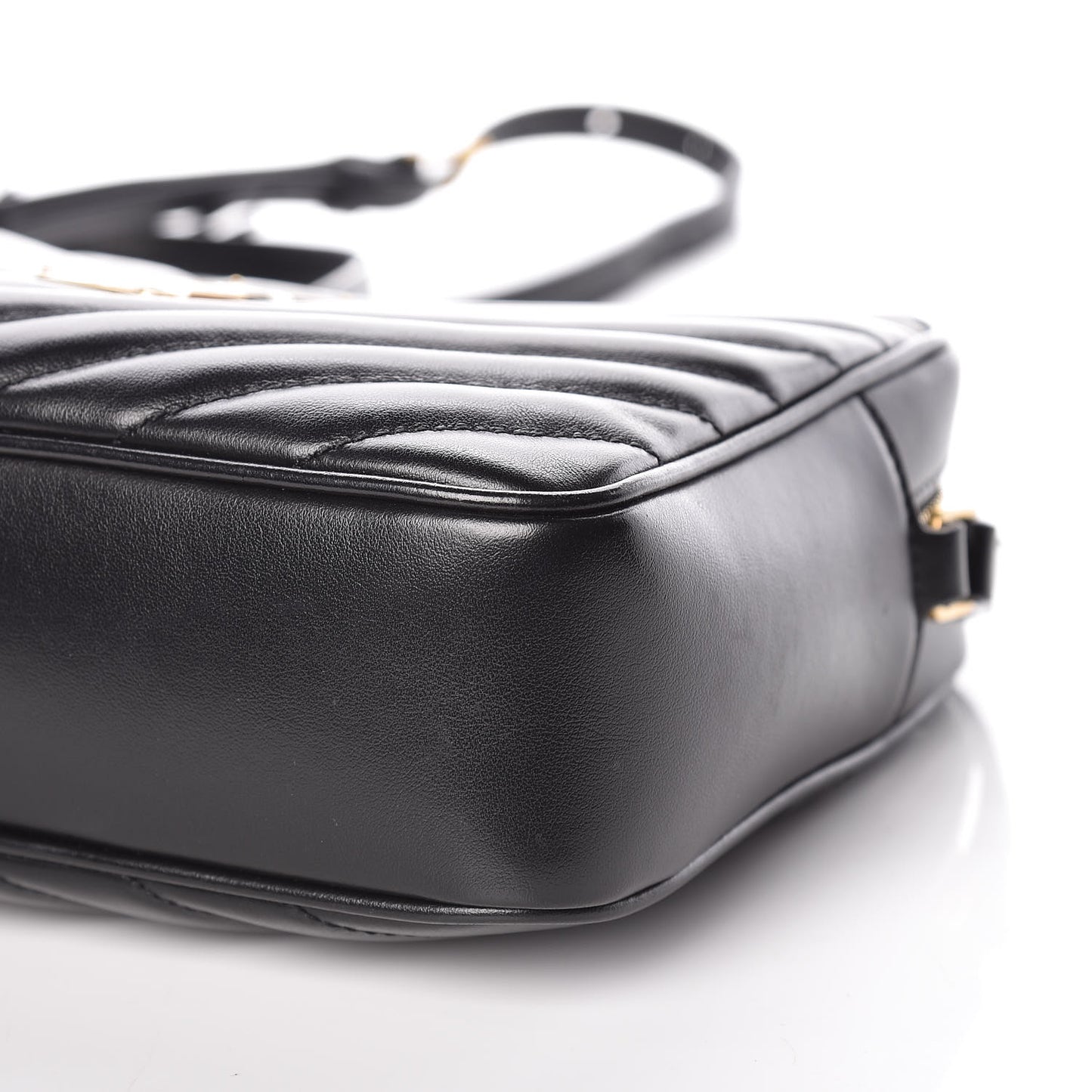 Calfskin Matelasse Monogram Lou Camera Bag Black
