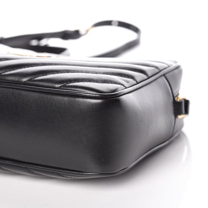 Saint Laurent Calfskin Matelasse Monogram Lou Camera Bag Black 6 of 12