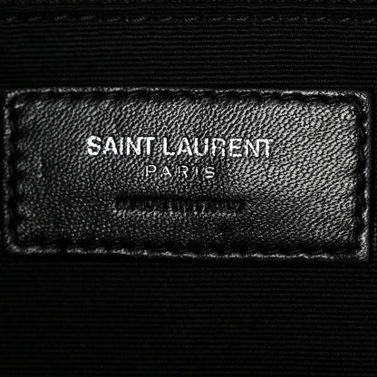 Saint Laurent Calfskin Y Quilted Monogram Medium Loulou Chain Satchel Lipstick Red 6 of 11